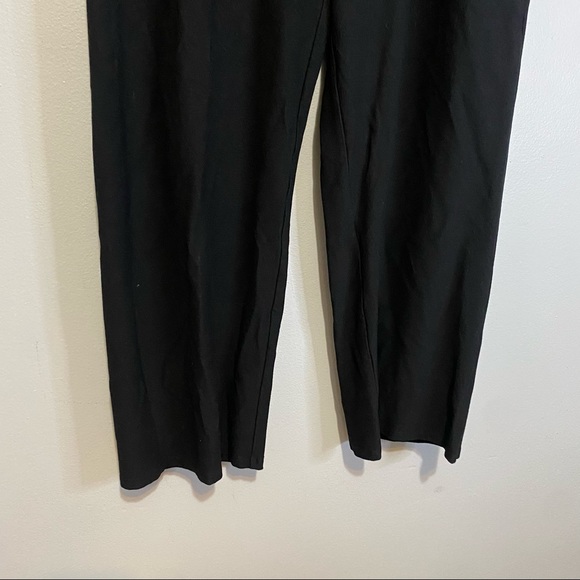Eileen Fisher Pants Pull On Women Sz Large Black Viscose Nylon Spandex Blend - Picture 3 of 8